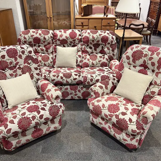 Modern Upholstered Three Piece Lounge Suite