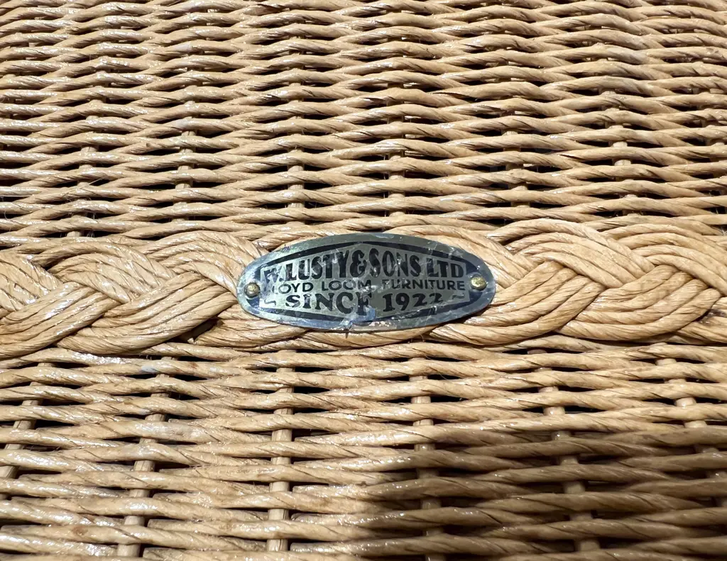 Pair of Lloyd Loom Rattan Arm Chairs Image 1++