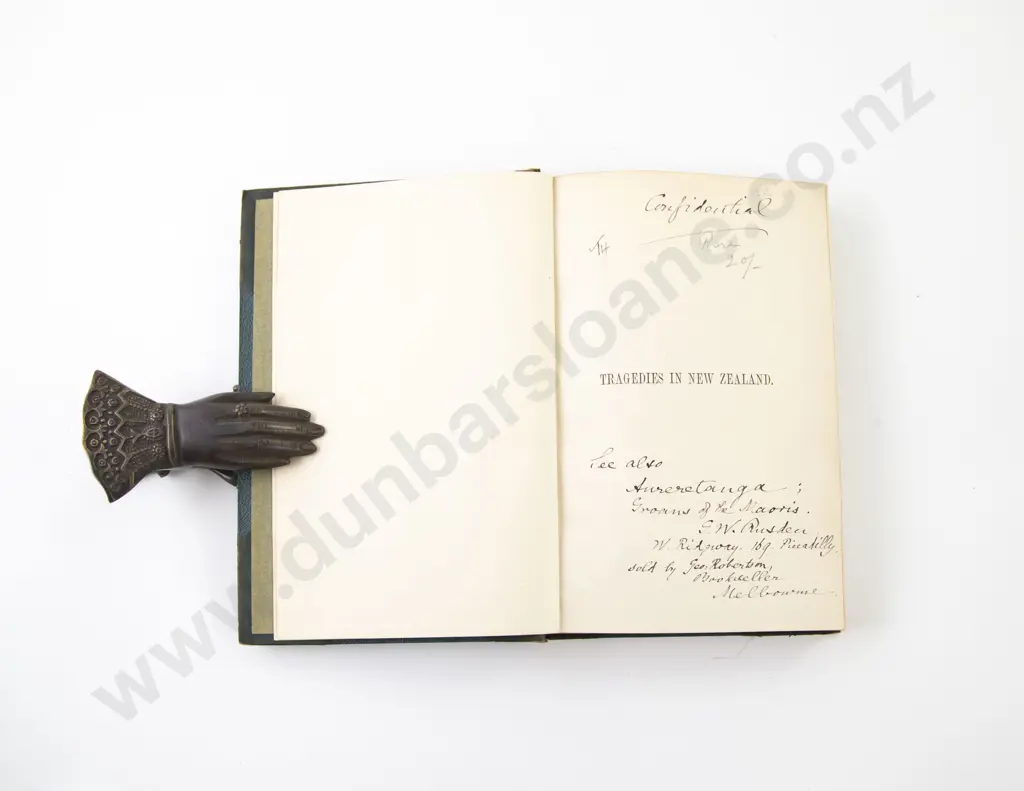 Rusden George William - Tragedies In New Zealand In 1868 And 1881 Image 1++