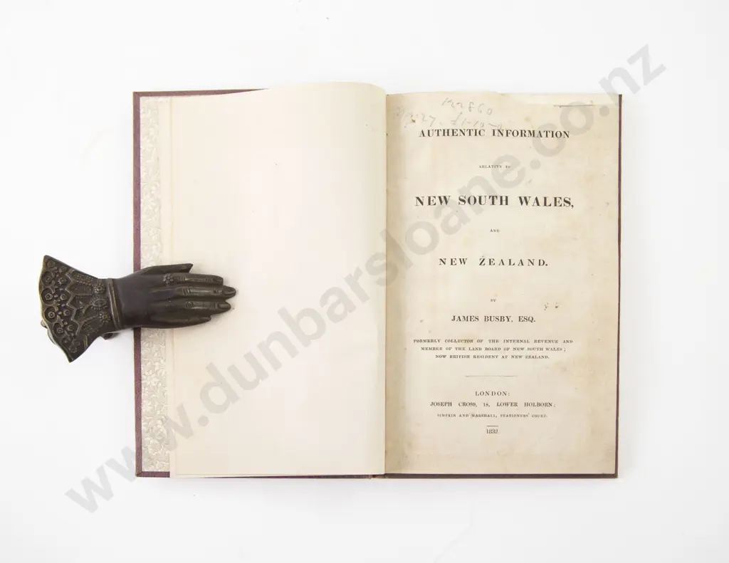 Busby James - Authentic Information Relating To New South Wales and New Zealand Image 1++