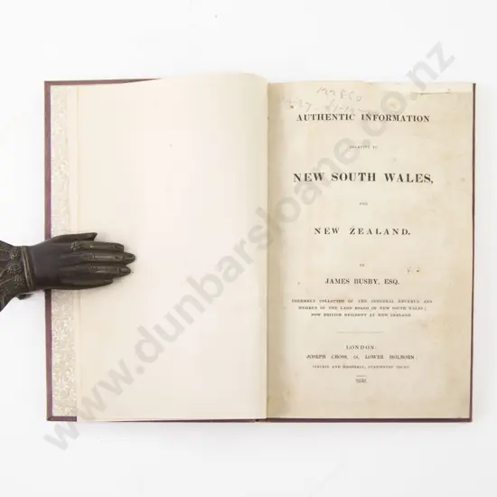 Busby James - Authentic Information Relating To New South Wales and New Zealand