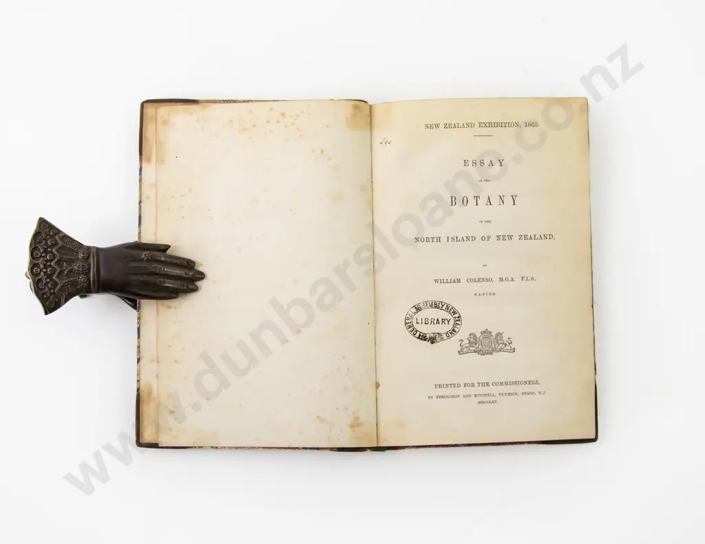 Colenso William - Essay On The Botany of the North Island Of New Zealand Image 1++