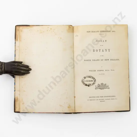 Colenso William - Essay On The Botany of the North Island Of New Zealand