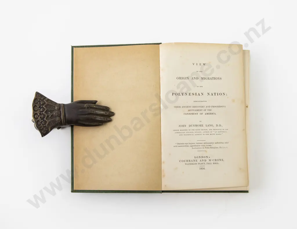 Lang John Dunmore - View of the Origin And Migrations of the Polynesian Nation Image 1++