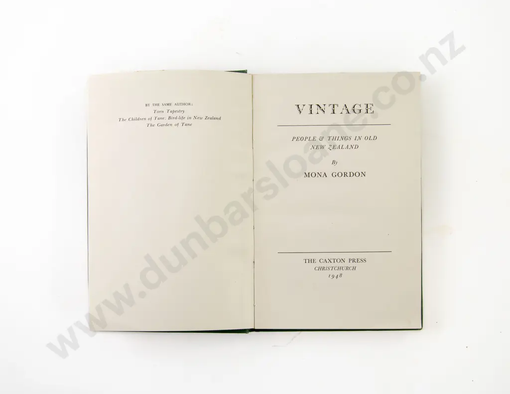 Gordon Mona - Vintage People & Things In Old New Zealand Image 1++