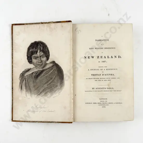 Earle Augustus - A Narrative of a Nine Months Residence in New Zealand in 1827