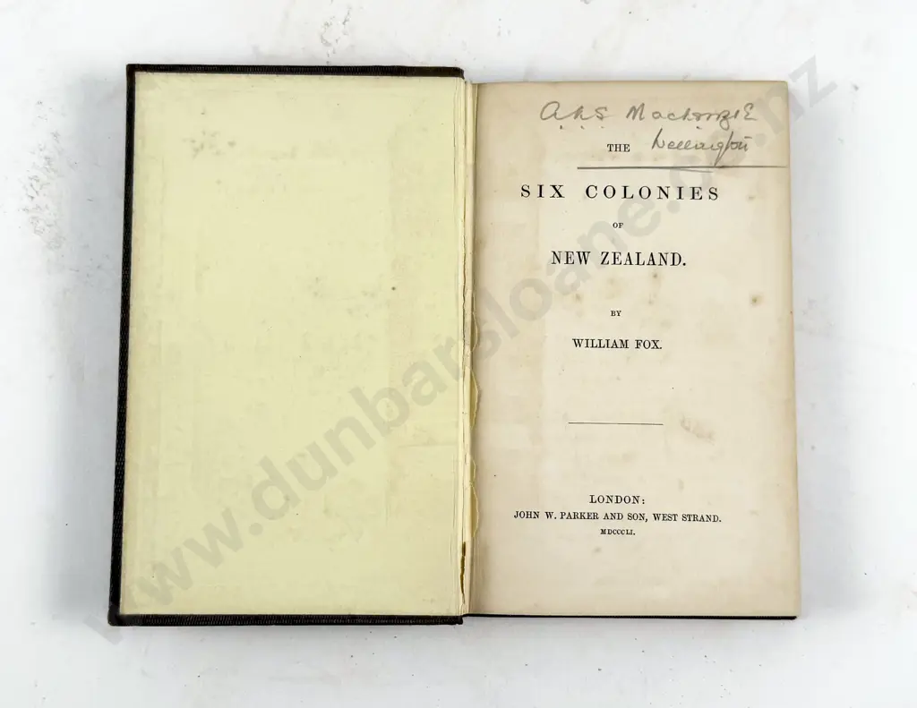 Fox William - Six Colonies of New Zealand Image 1++