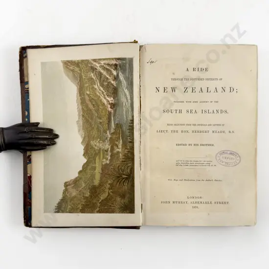 Meade Lieut The Hon Herbert RN - A Ride Through The Disturbed Districts Of New Zealand