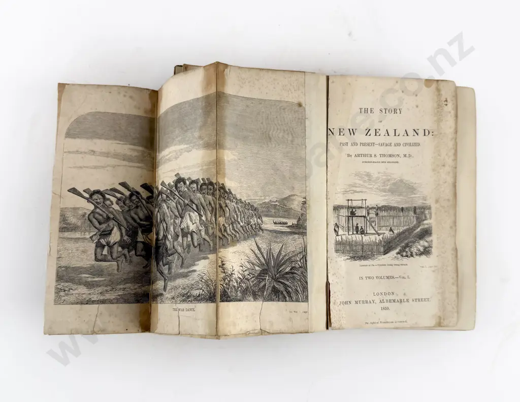 Thomson Arthur S - The Story Of New Zealand (2 Volumes) Image 1++