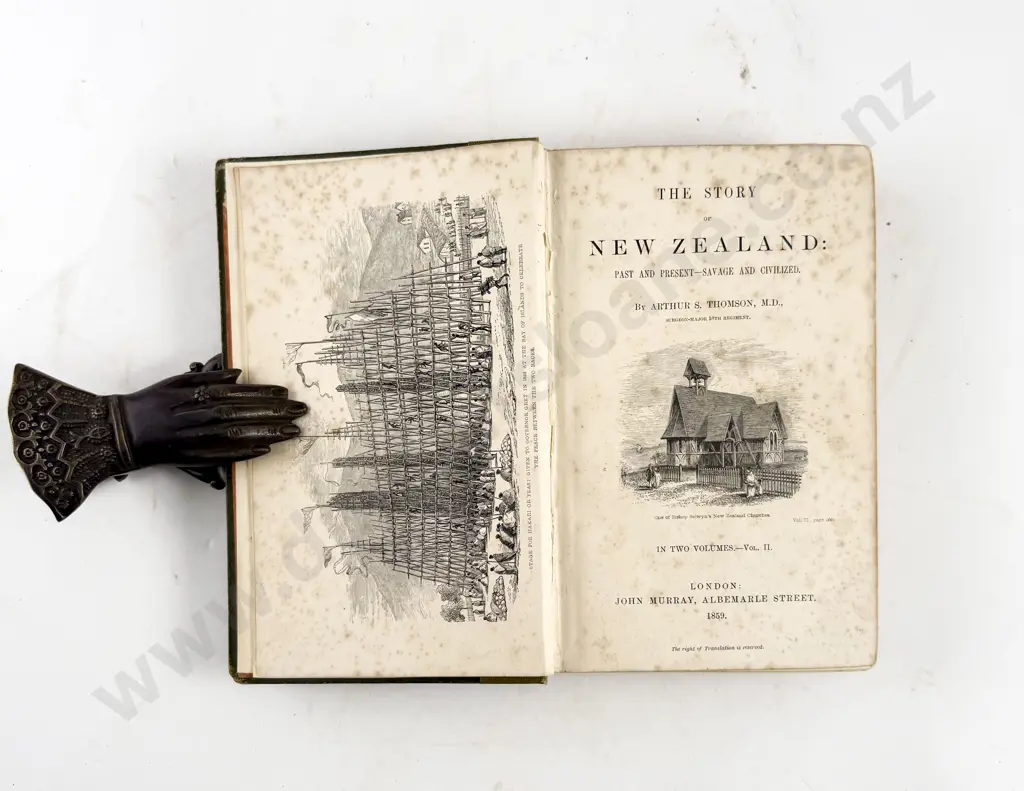 Thomson Arthur S - The Story Of New Zealand (2 Volumes) Image 1++