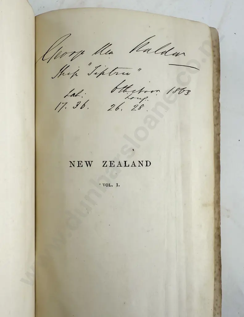 Thomson Arthur S - The Story Of New Zealand (2 Volumes) Image 1++