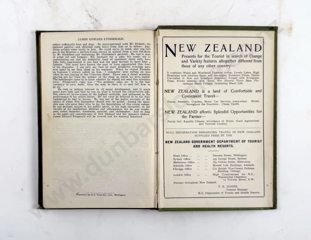 Scholefield Guy & Schwabe Emil (Editors) Who's Who in New Zealand Image 1++