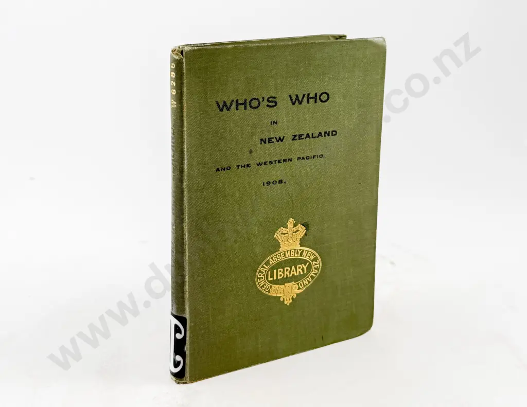 Scholefield Guy & Schwabe Emil (Editors) Who's Who in New Zealand Image 1++