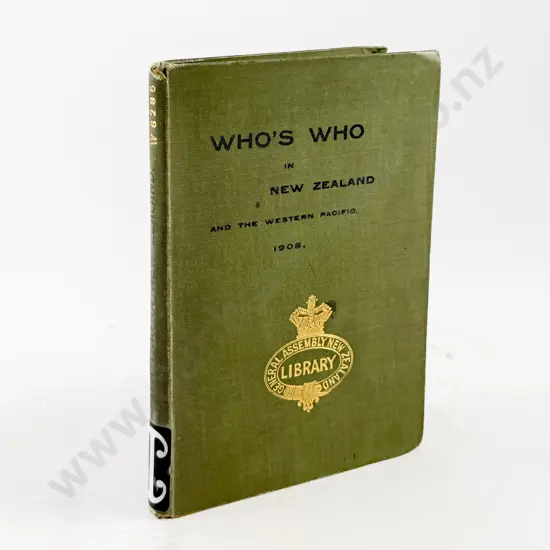 Scholefield Guy & Schwabe Emil (Editors) Who's Who in New Zealand
