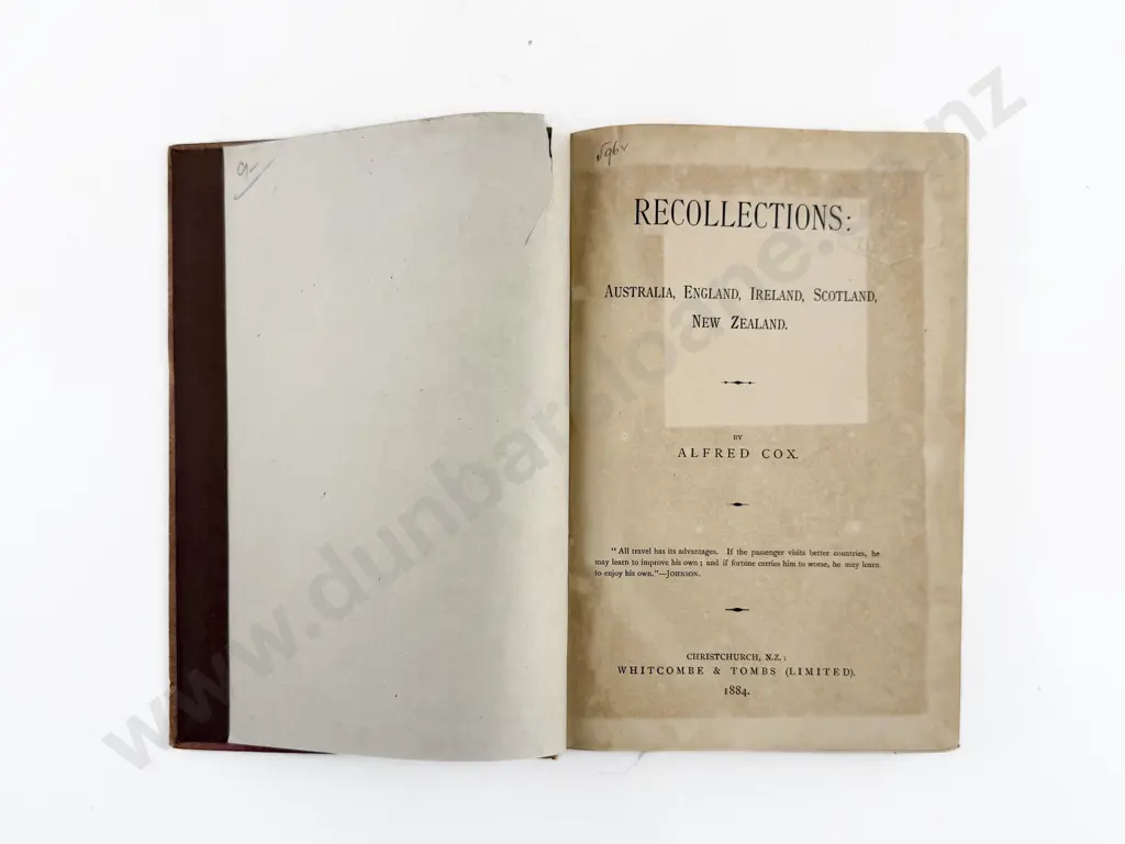 Cox Alfred - Recollections Image 1++