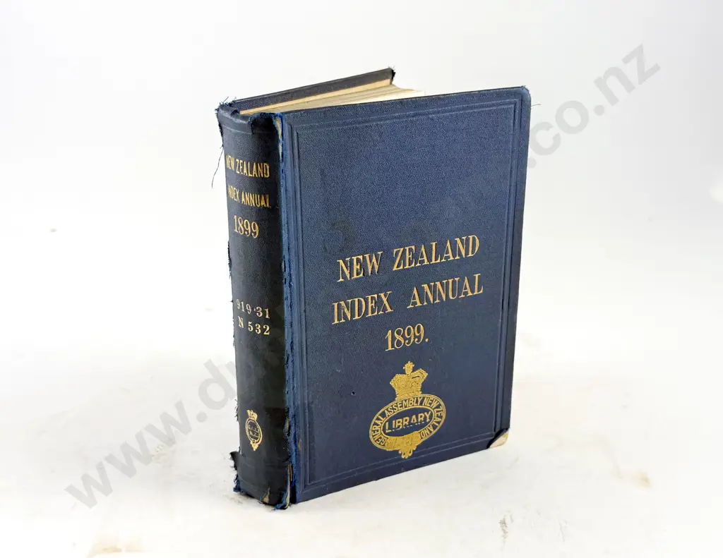 (-) New Zealand Index Annual 1899 Image 1++