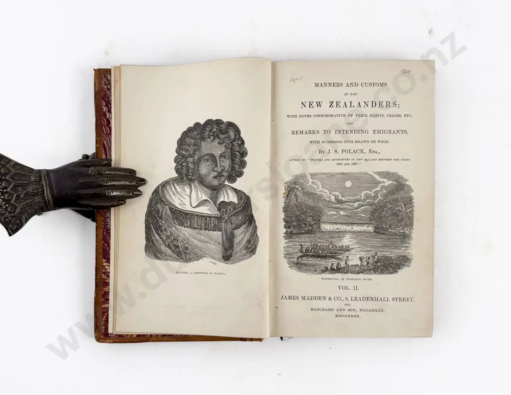 Polack J S - Manners And Customs Of The New Zealanders (2 Volumes) Image 1++