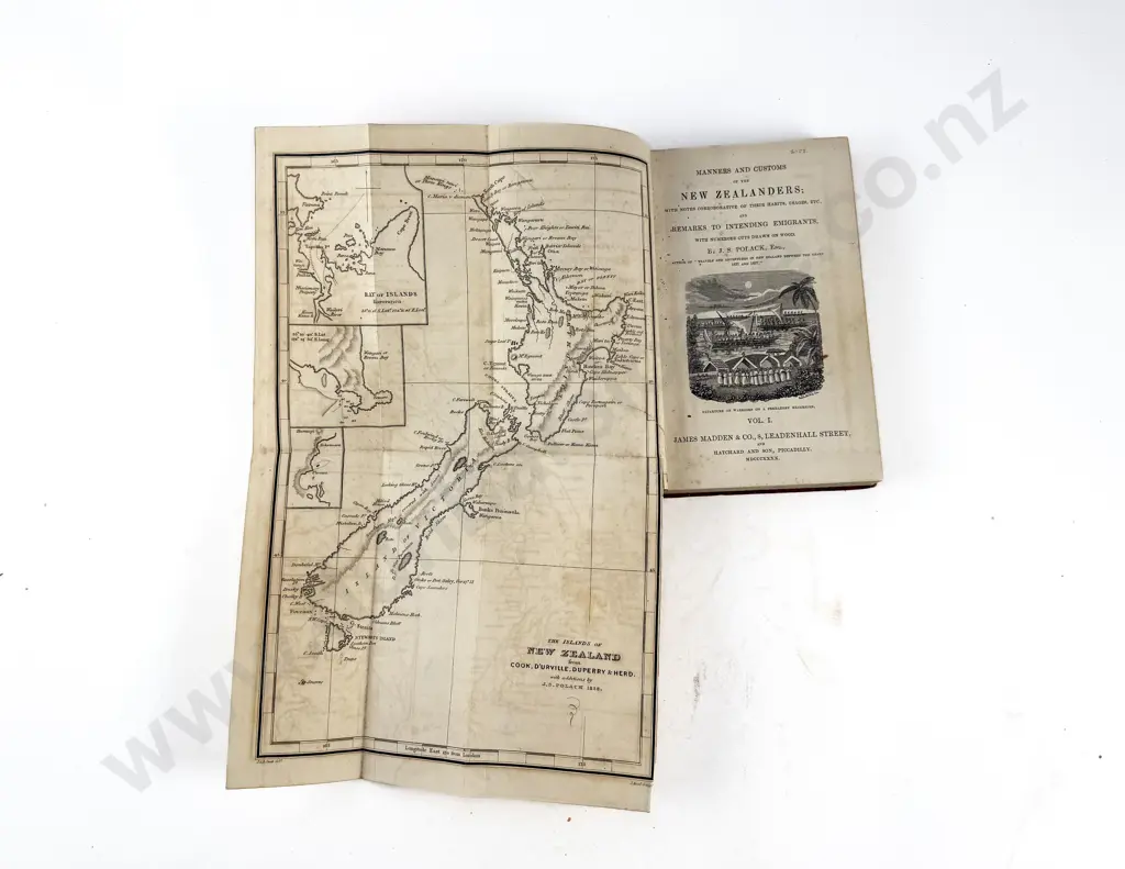 Polack J S - Manners And Customs Of The New Zealanders (2 Volumes) Image 1++