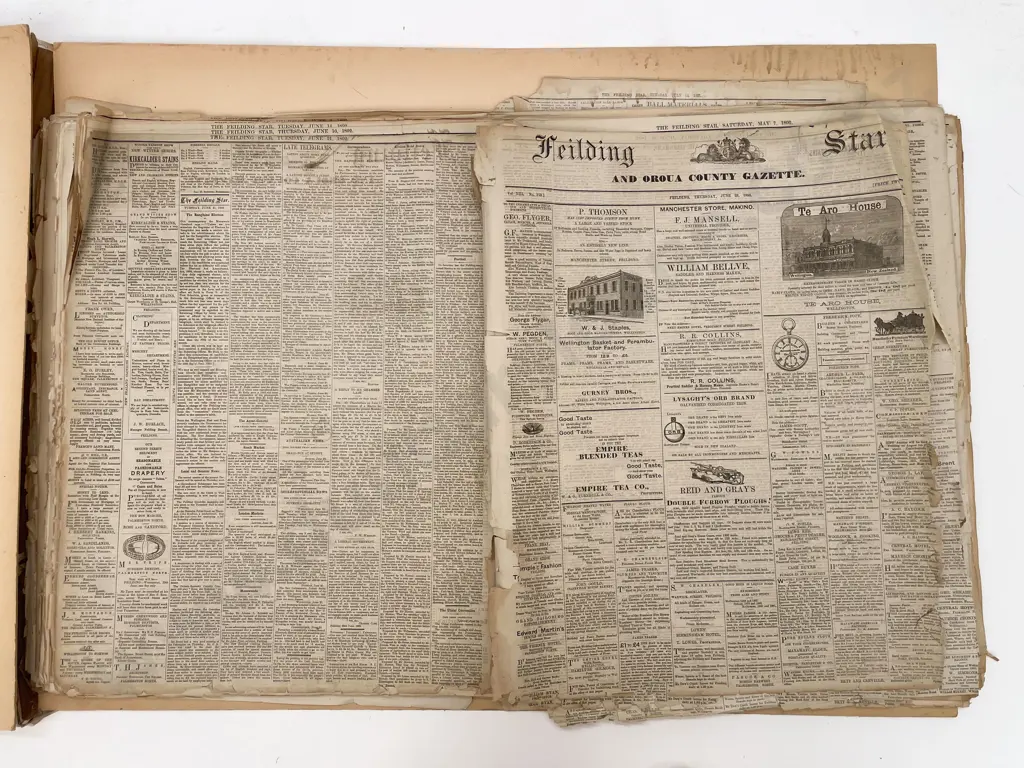 Qty Of The Feilding Star Newspaper from 1892 Image 1++