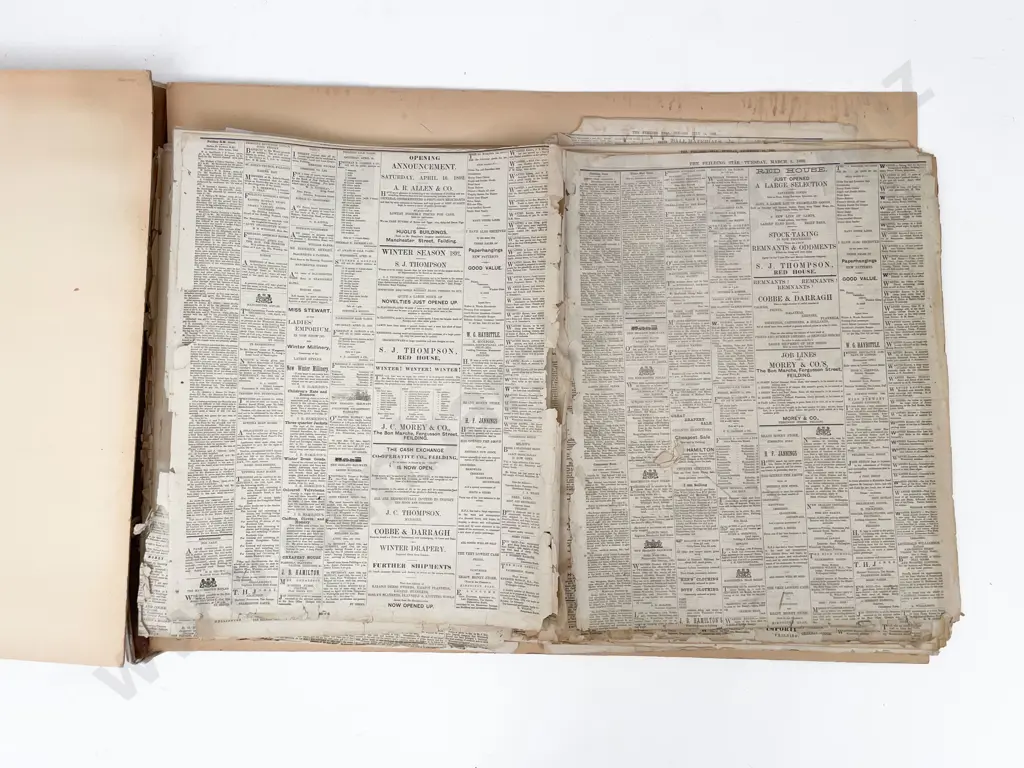 Qty Of The Feilding Star Newspaper from 1892 Image 1++