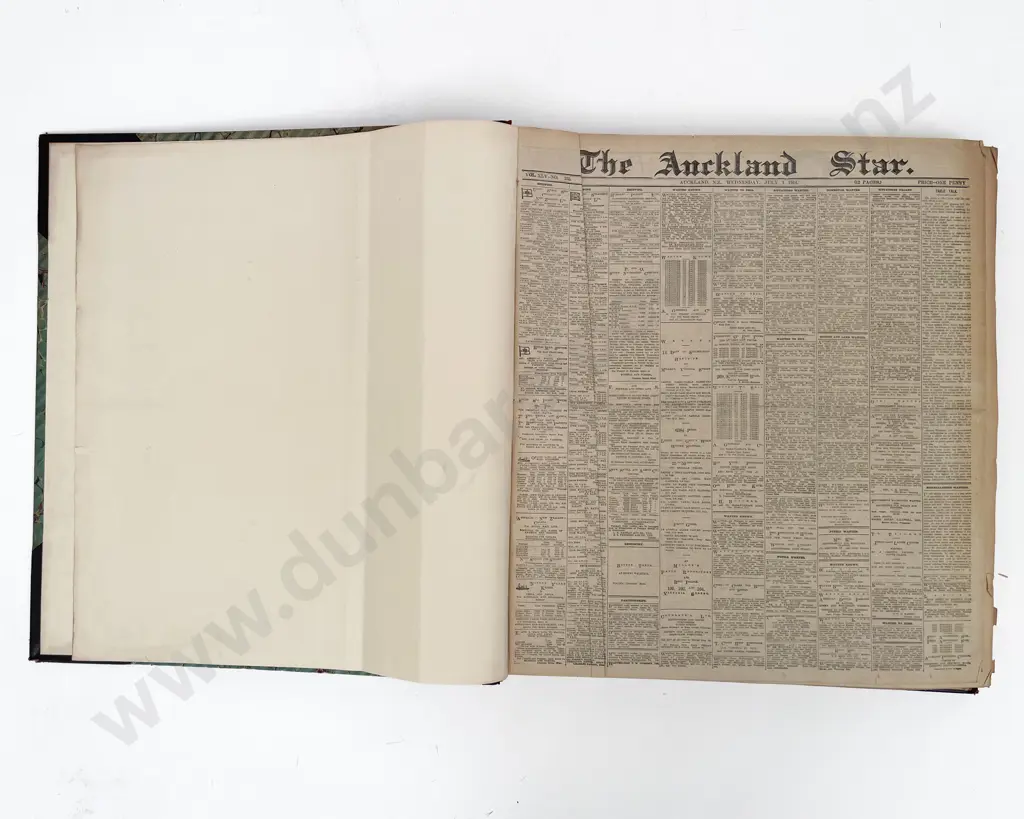 Large Bound Album Of Auckland Star Newspapers For 1914 Image 1++