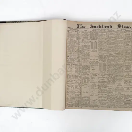 Large Bound Album Of Auckland Star Newspapers For 1914