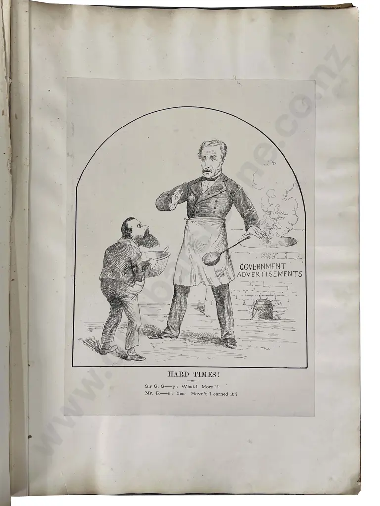 Large Album Of 9 Pasted In NZ & Other Cartoons Image 1++