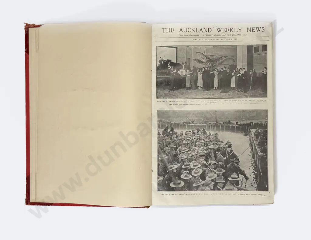 3 Bound Volumes Of The Auckland Weekly News From The Years 1918/1919/1920 Image 1++