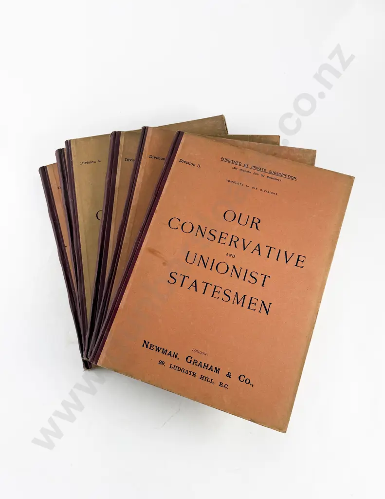 (-) Our Conservative and Unionist Statesmen (6 Volumes) Image 1++