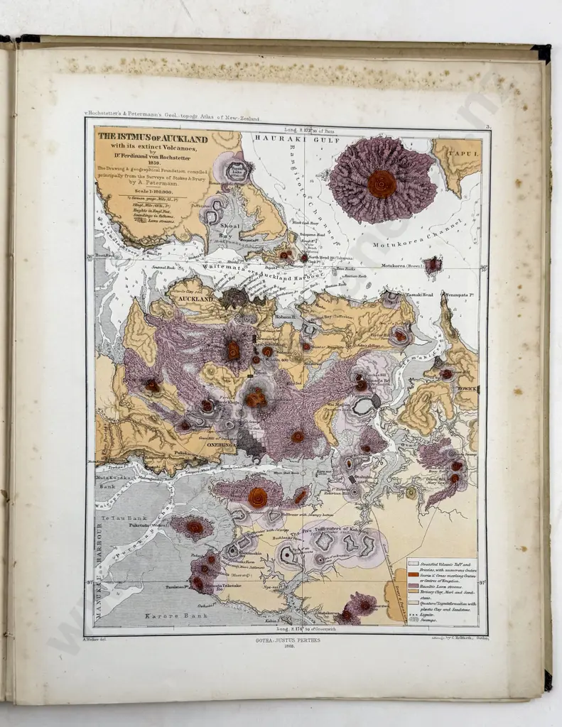 Von Hochstetter F & Petermann Dr A - Geological And Topographical Atlas Of New Zealand Image 1++