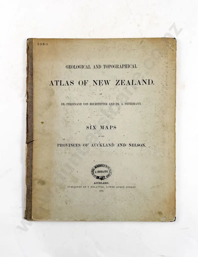 Von Hochstetter F & Petermann Dr A - Geological And Topographical Atlas Of New Zealand Image 1++