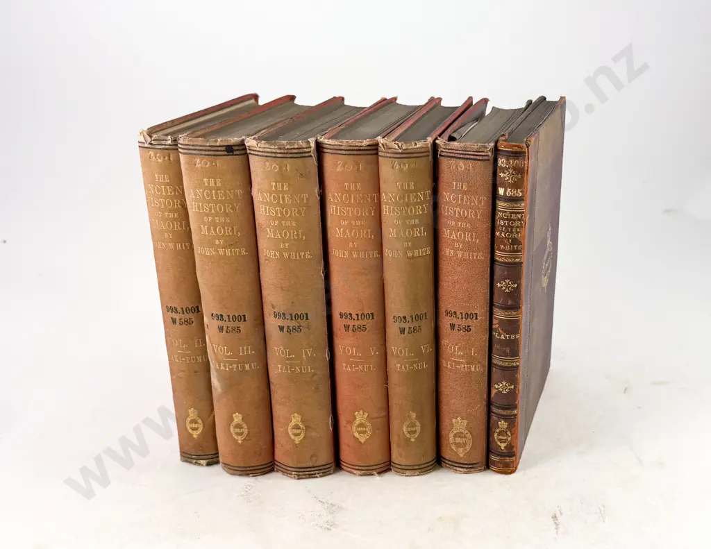 White John - The Ancient History Of The Maori his Mythology And Traditions (7 Vols) Image 1++