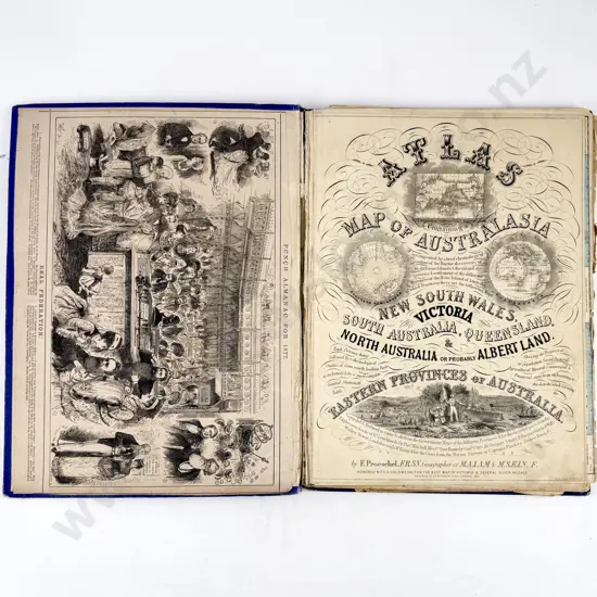 Proeschel Frederick - Atlas Containing a Map Of Australasia