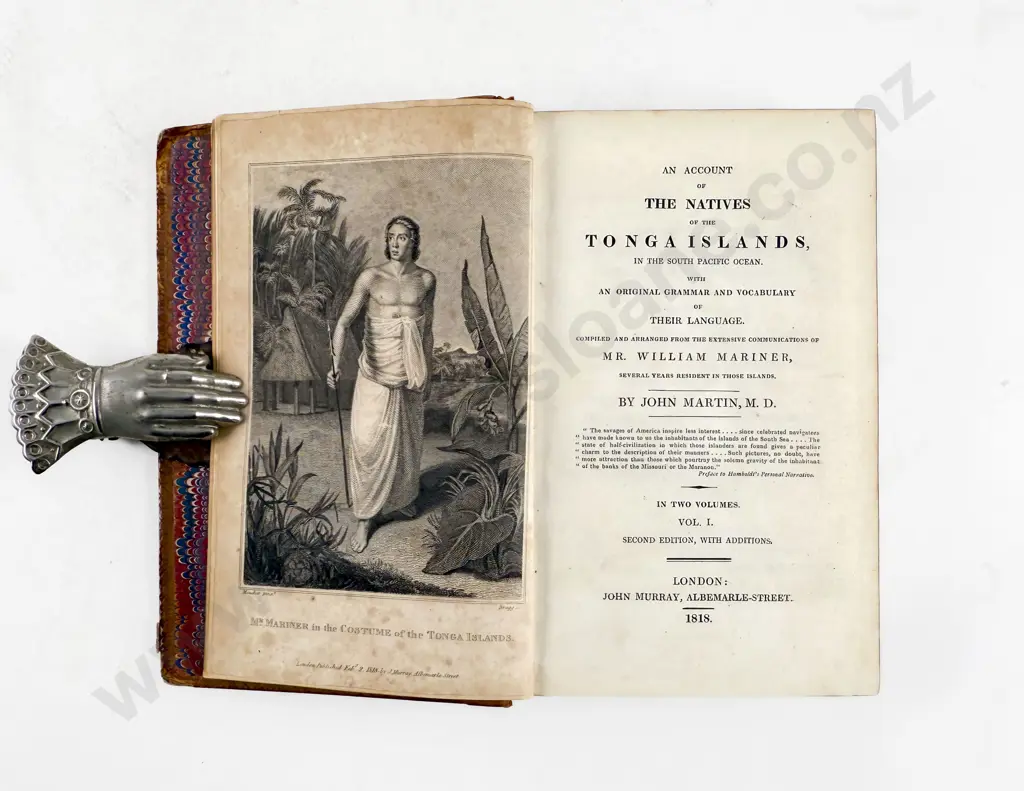 Martin John - An Account Of The Natives of the Tonga Islands (2 Volumes) Image 1++