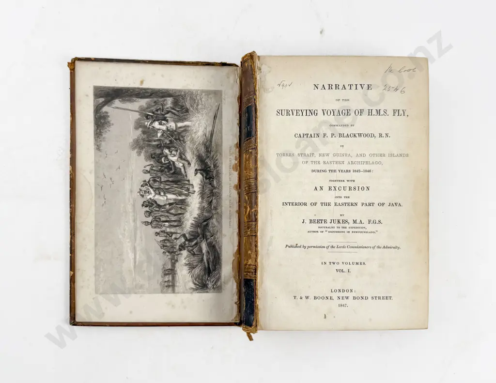 Jukes J Beete - Narrative of the Surveying Voyage Of HMS Fly (2 Volumes) Image 1++