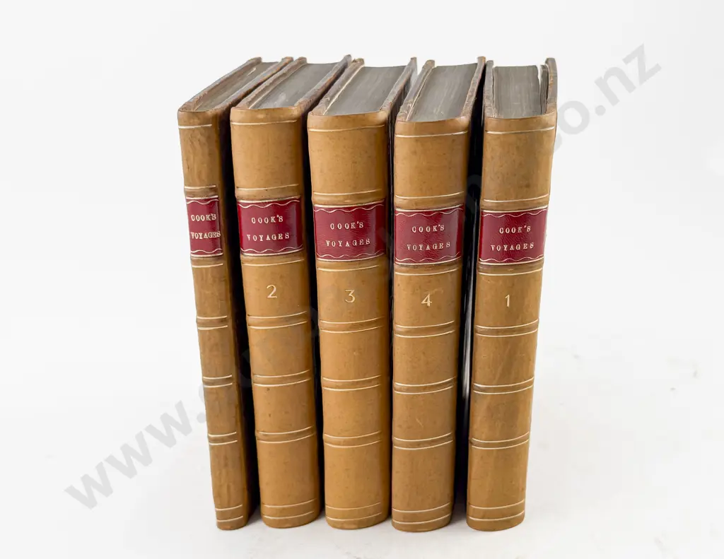Cook Captain & King Captain James - A Voyage To The Pacific Ocean (5 Volumes) Image 1++
