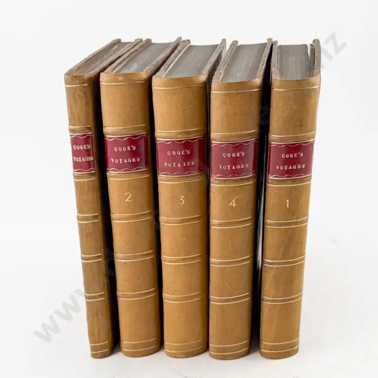 Cook Captain & King Captain James - A Voyage To The Pacific Ocean (5 Volumes)