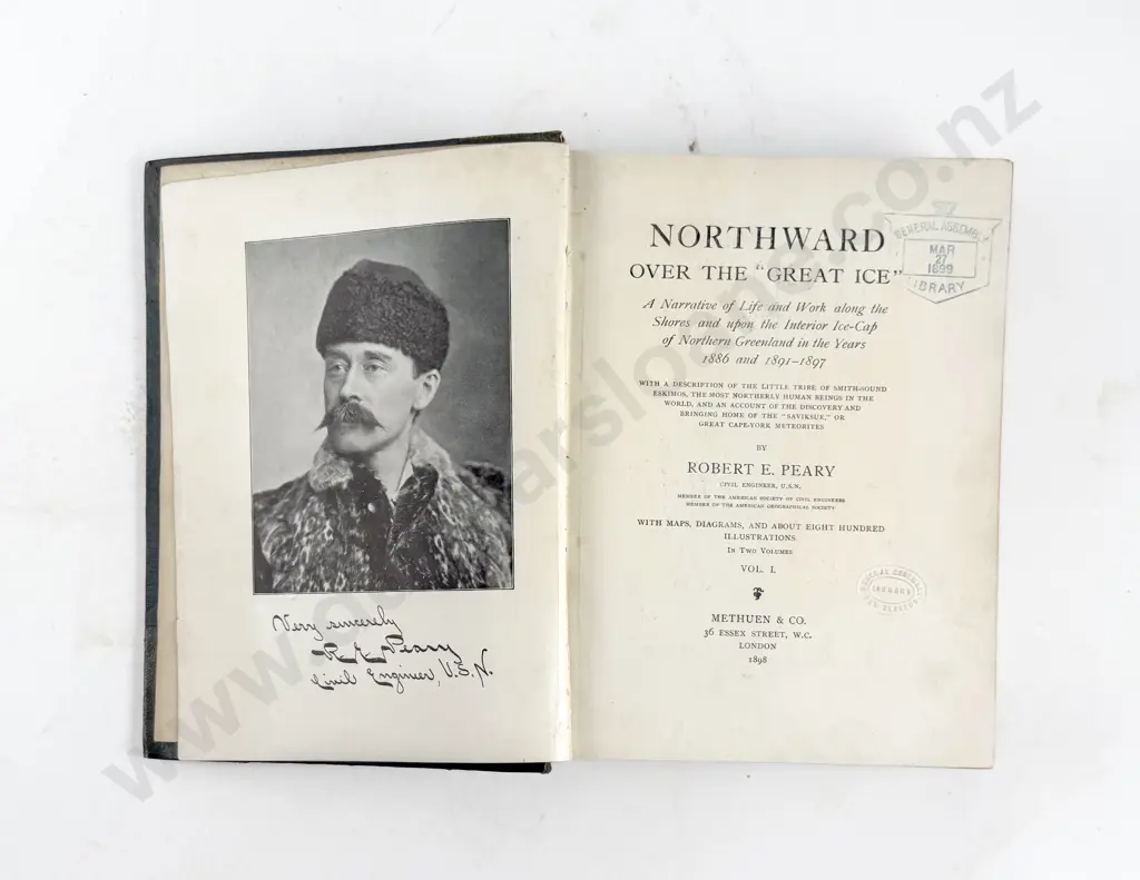 Peary, Robert E., Northward Over The "Great Ice" (2 Volumes) Image 1++