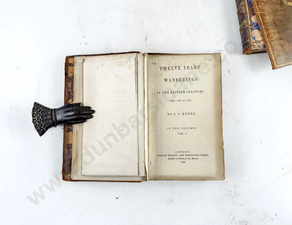 Byrne J C - Twelve Years Wanderings In The British Colonies From 1835 To 1847 (2 Volumes) Image 1++