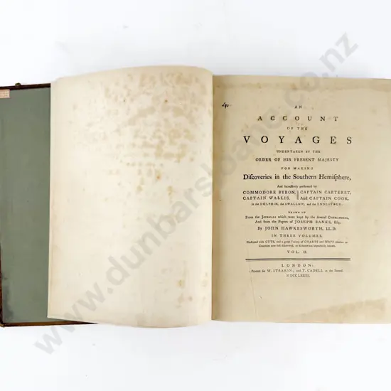Hawkesworth John - An Account Of The Voyages (3 Volumes)