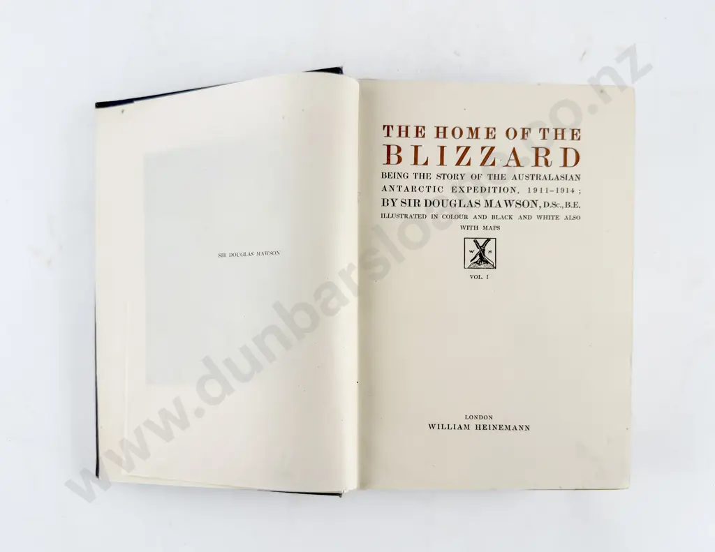 Mawson Sir Douglas - The Home Of The Blizzard (2 Volumes) Image 1++
