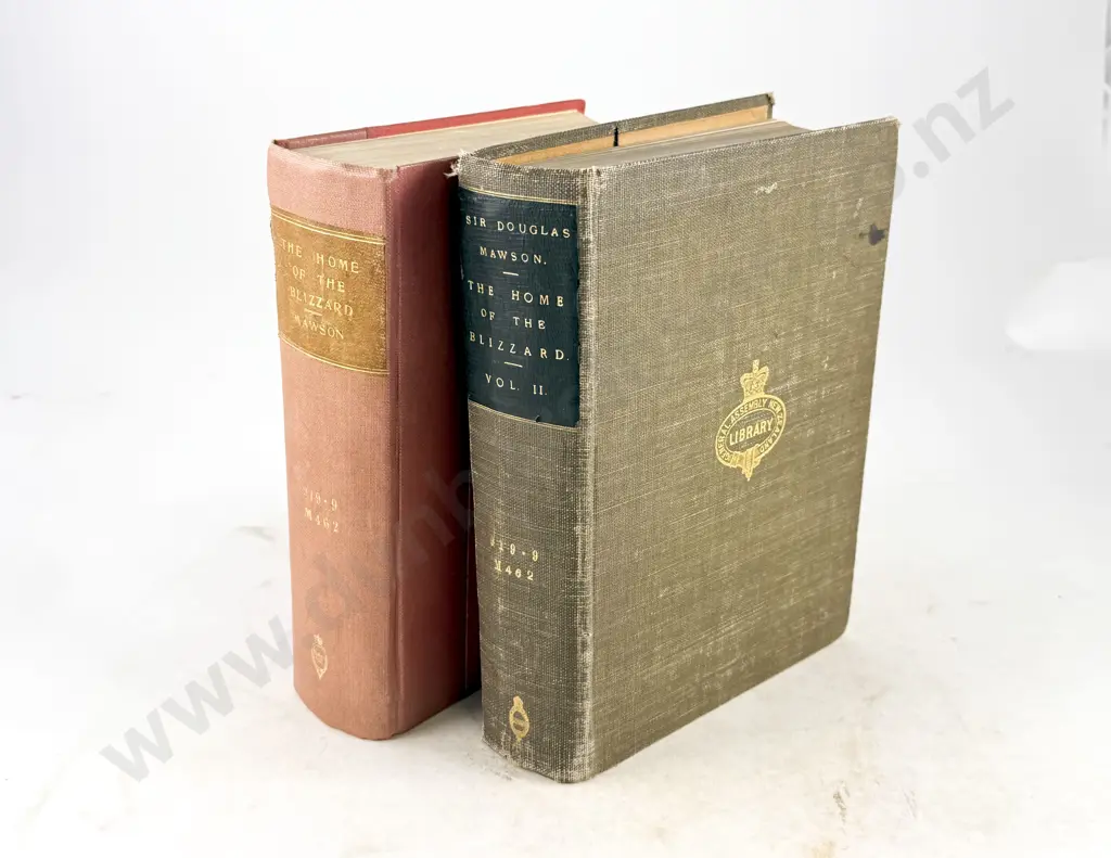 Mawson Sir Douglas - The Home Of The Blizzard (2 Volumes) Image 1++