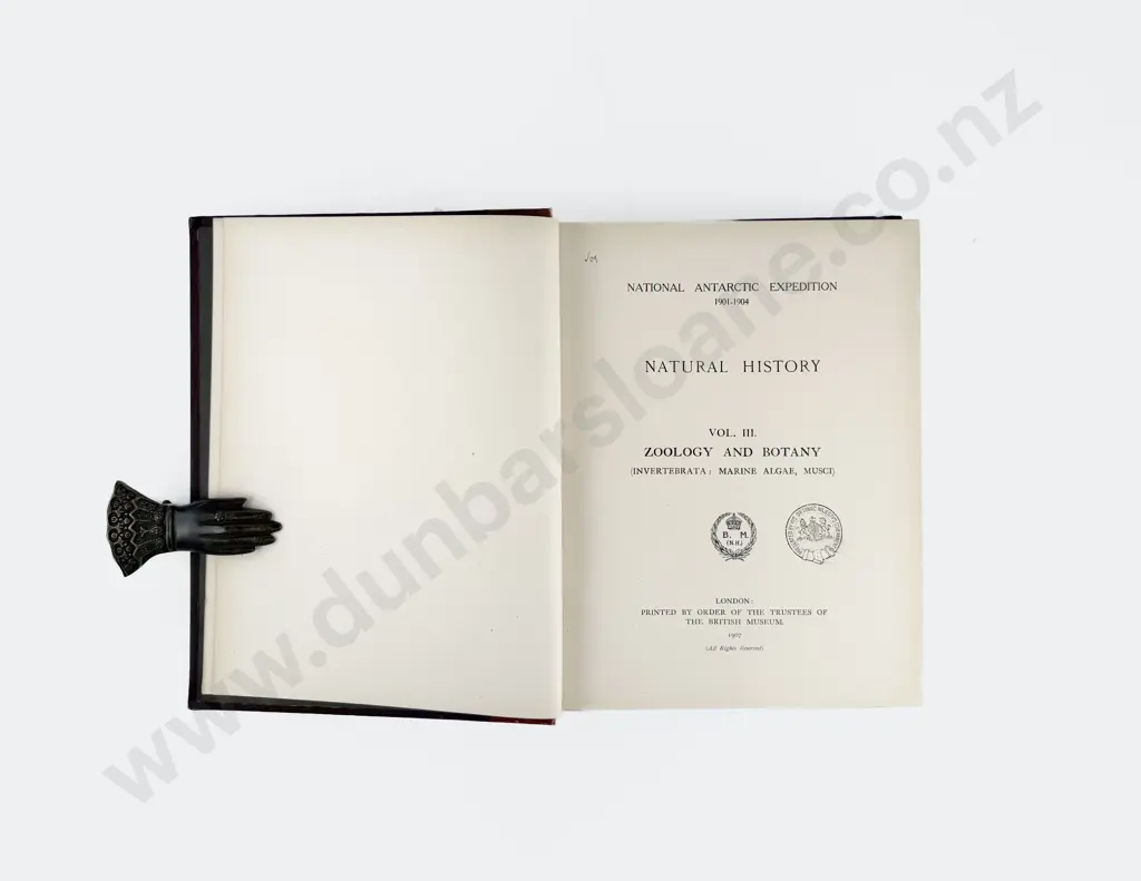 (-) National Antarctic Expedition 1901-1904 Natural History Vol III Zoology And Botany Image 1++