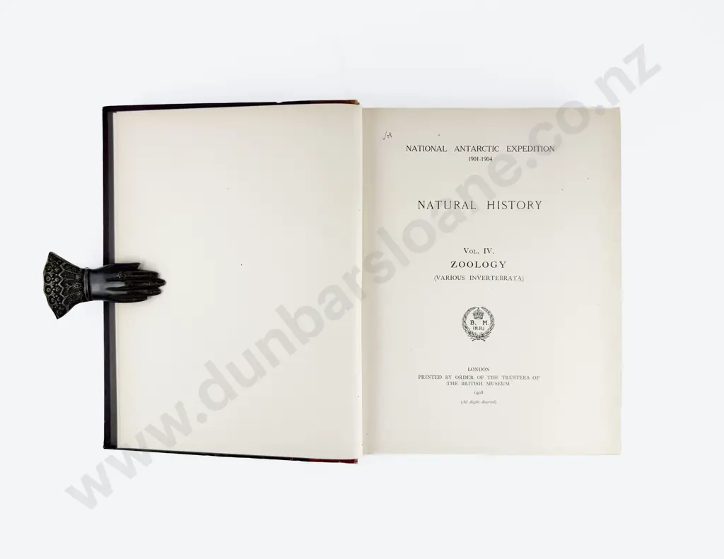 (-) National Antarctic Expedition 1901-1904 Natural History Vol IV Zoology (Various Invertebrata) Image 1++
