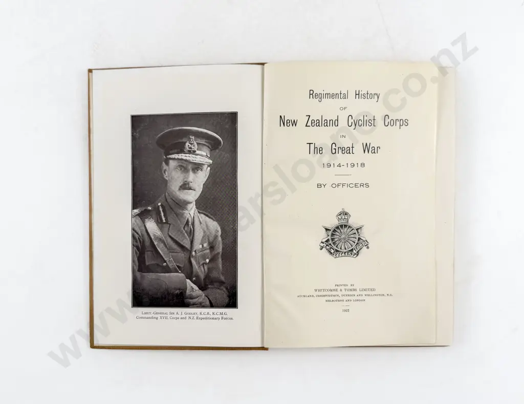 The Officers - Regimental History of New Zealand Cyclist Corps in the Great War 1914-1918 Image 1++