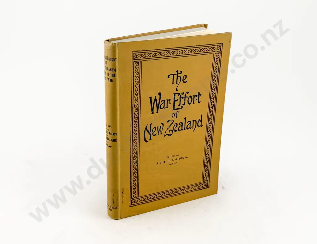 Drew Lieut H T B - The War Effort of New Zealand Vol IV Image 1++