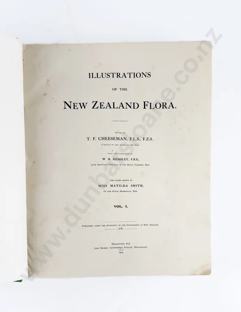 Cheeseman T F - Illustrations of the New Zealand Flora (2 Volumes) Image 1++