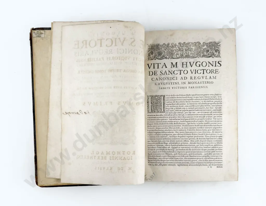 Hugh of Saint Victor - M Hugonis De S Victore Canonici Regularis (3 Vols) Image 1++
