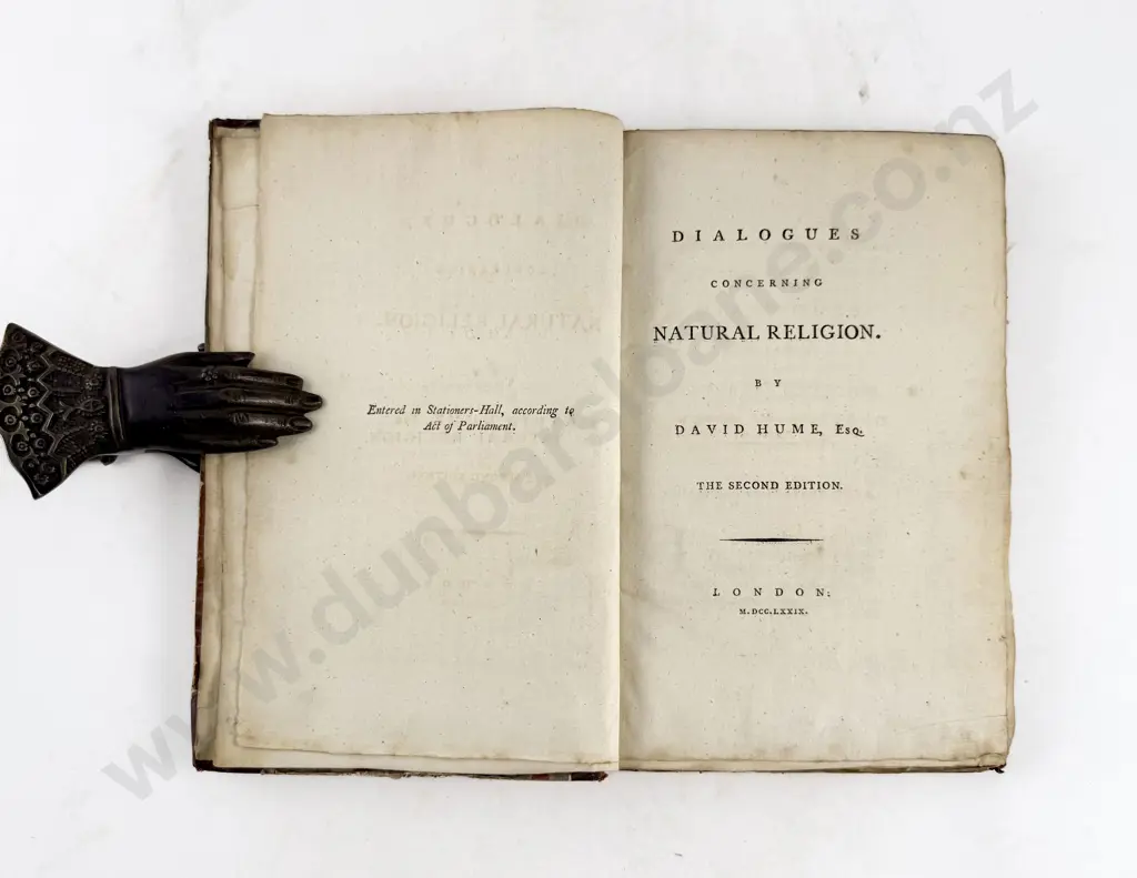 Hume David - Dialogues Concerning Natural Religion Image 1++
