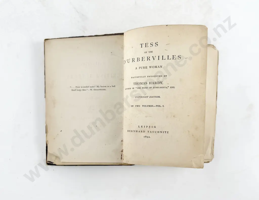 Hardy Thomas - Tess of the Durbervilles Image 1++